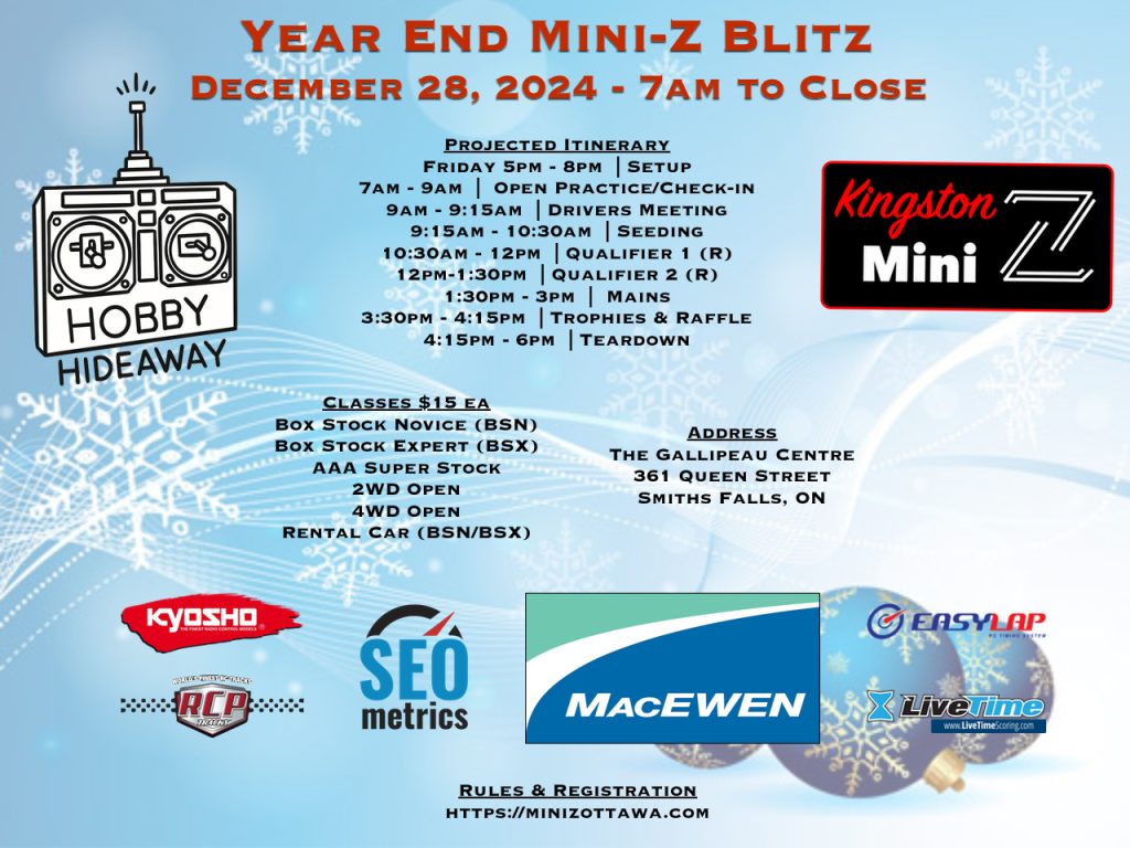 Year End Mini-Z Blitz - Mini-Z Ottawa